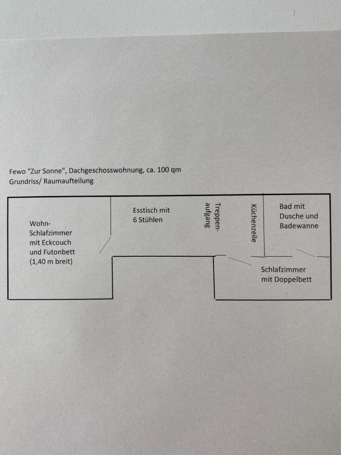 Ferienwohnung „Zur Sonne“ Niederzimmern Exterior foto